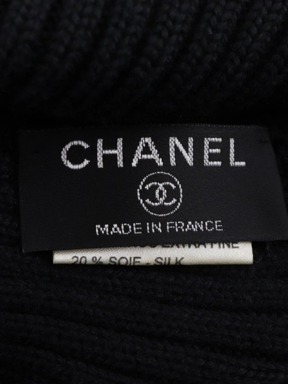 CHANEL COCO Mark Other hats Sports line black wool/silk/cashmere unisex - Picture 5 of 7